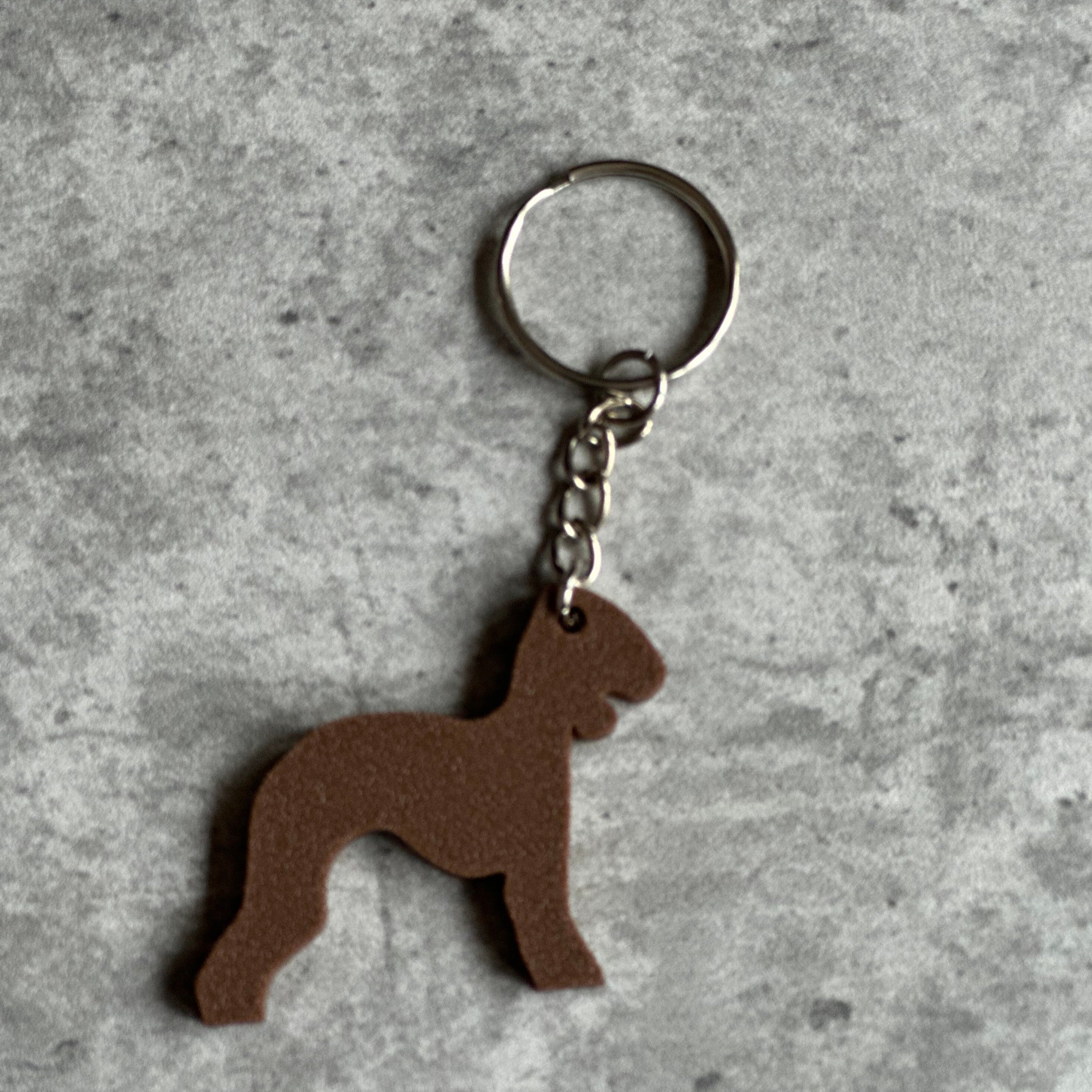 Bedlington Terrier Dog Keyring 3D | Unique Personalised Gifts