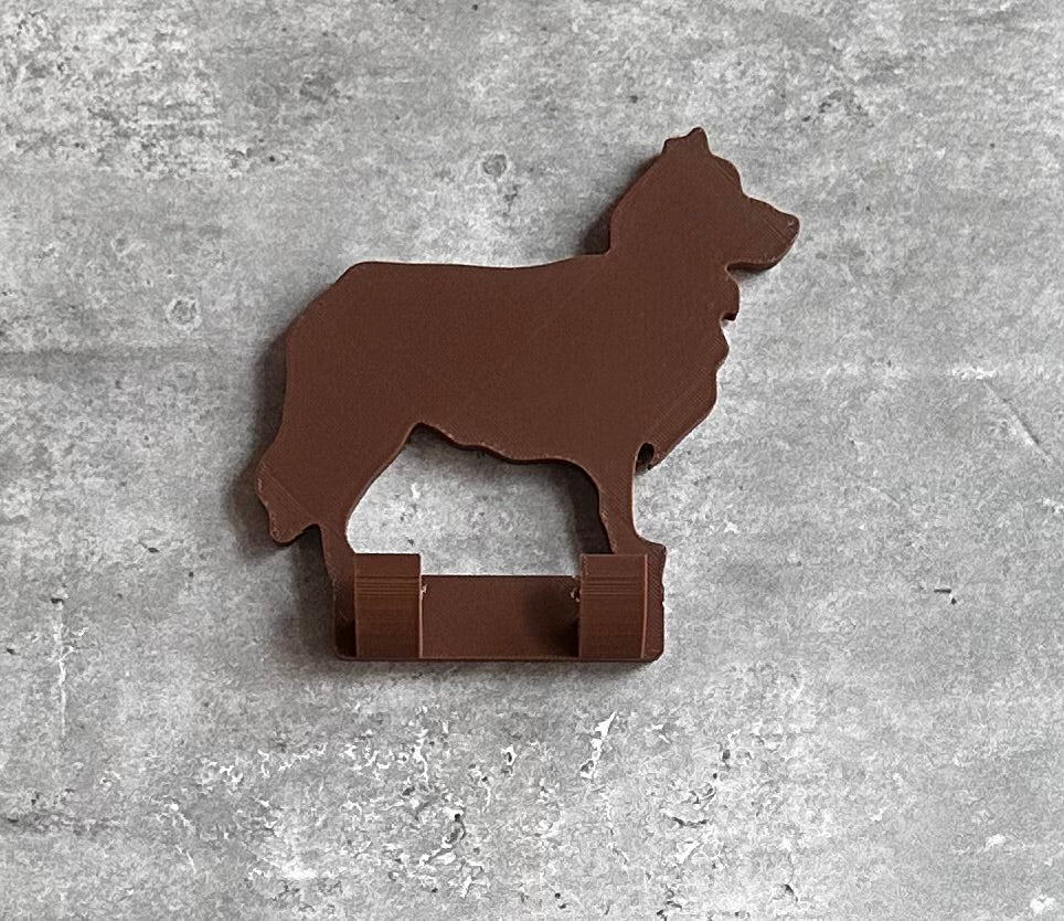 Personalised Border Collie Dog Lead Hook | 3D Printed | Unique Personalised Gifts