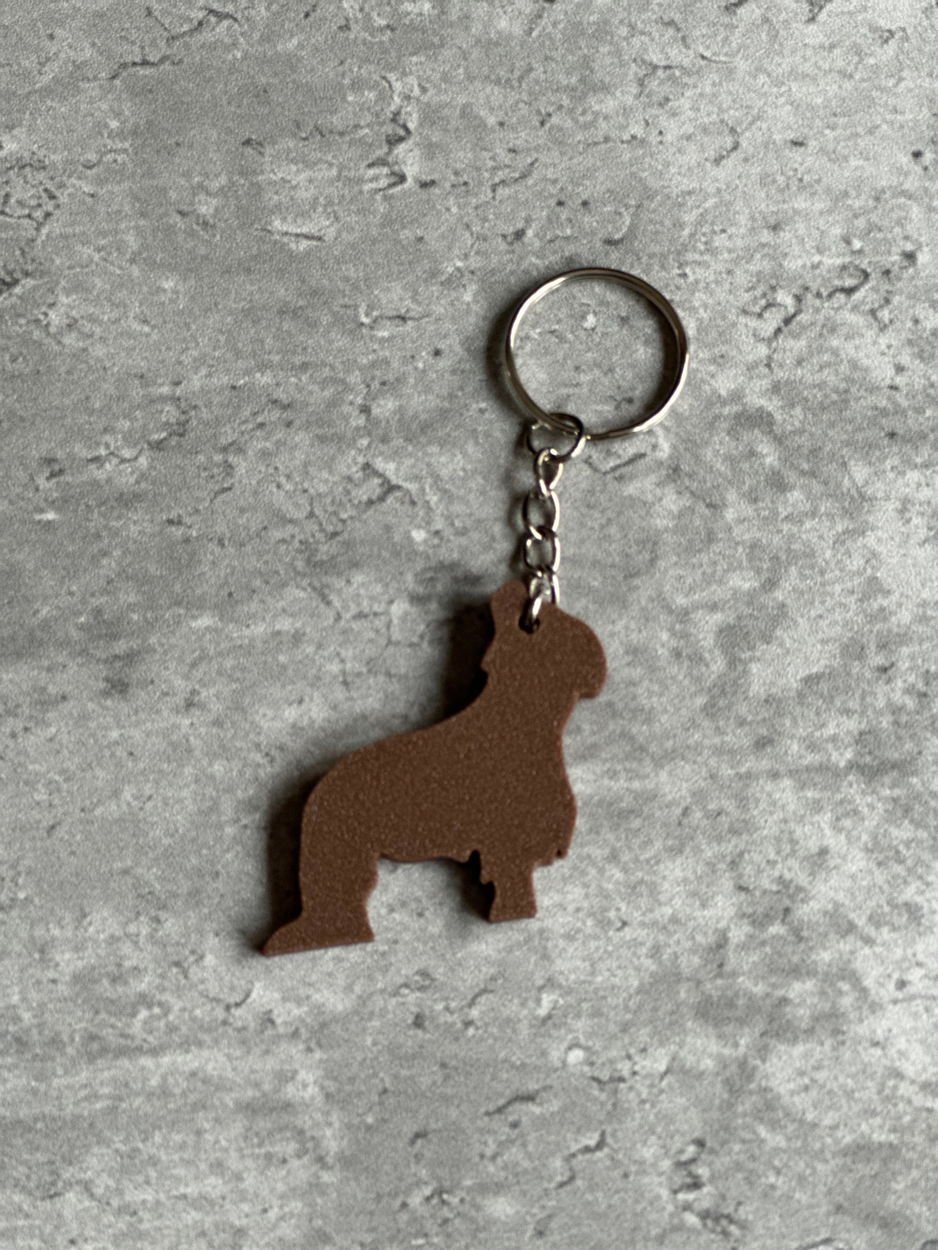 Briard Dog Keyring Stl File