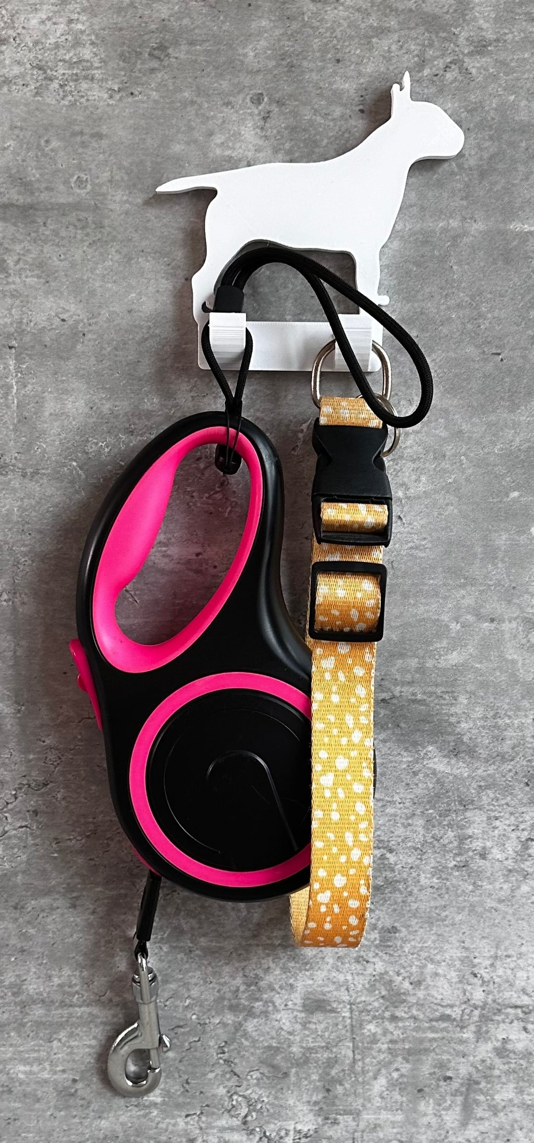 Bull Terrier Dog lead hook Stl File | 3D Printed | Unique Personalised Gifts