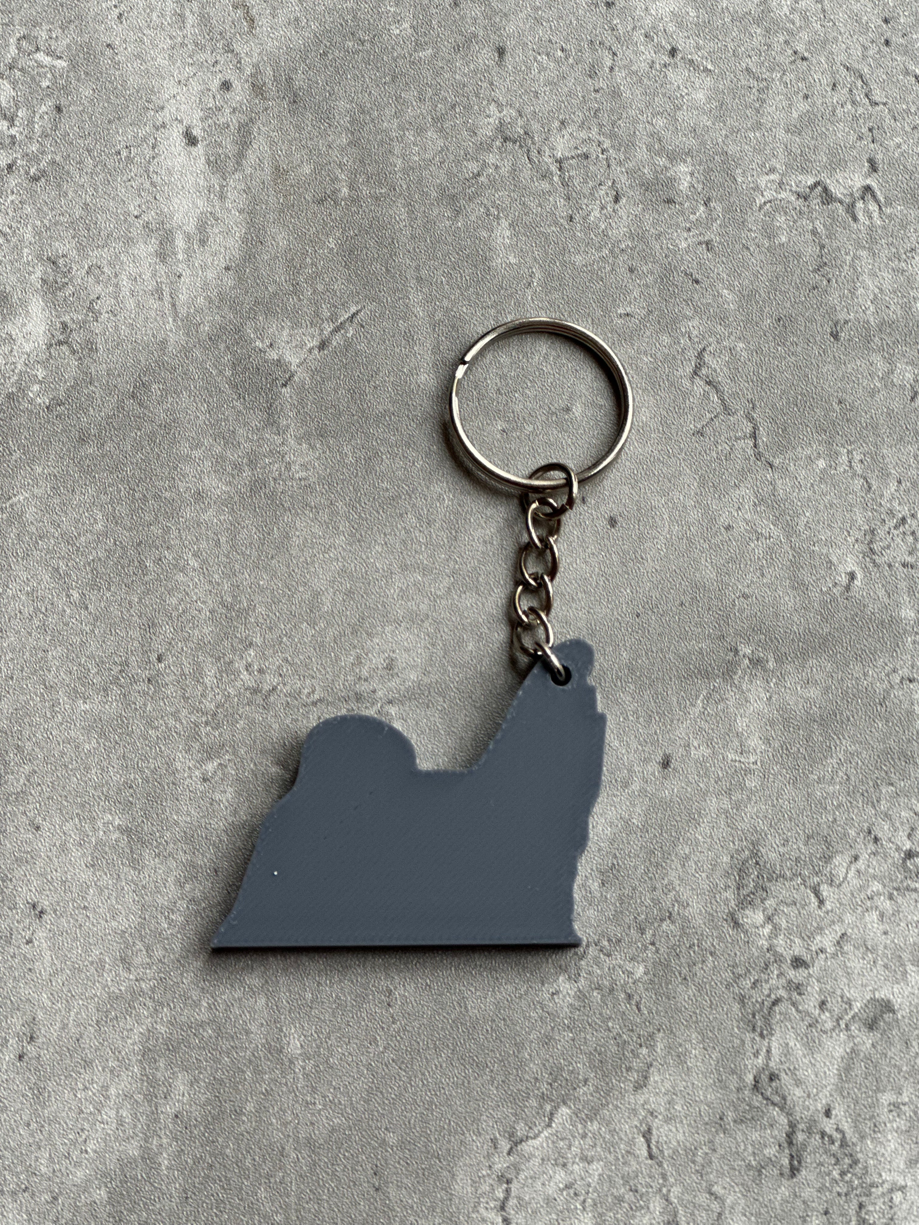Shih Tzu Keyring Stl File | 3D Printed | Unique Personalised Gifts