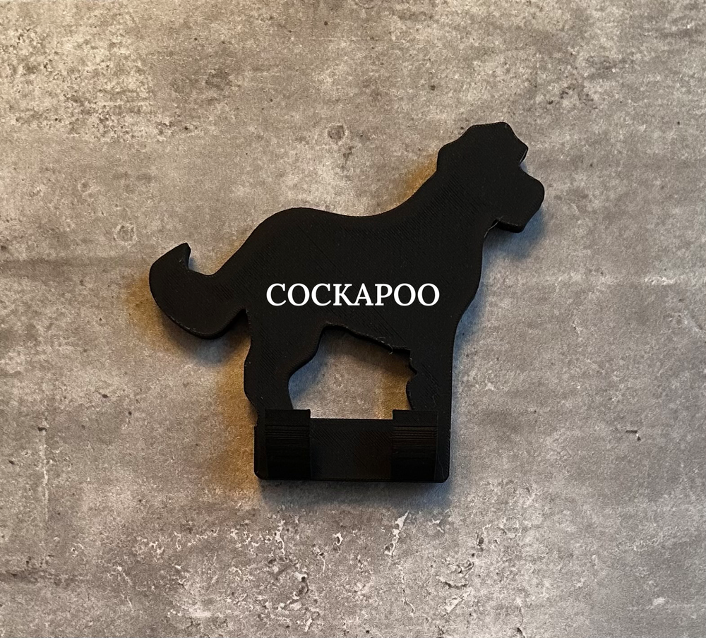 Cockapoo Dog Lead Hook Stl File | 3D Printed | Unique Personalised Gifts