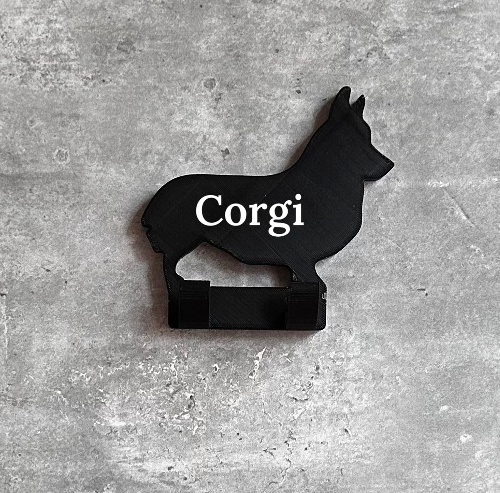Personalised Corgi Dog Lead Hook | 3D Printed | Unique Personalised Gifts