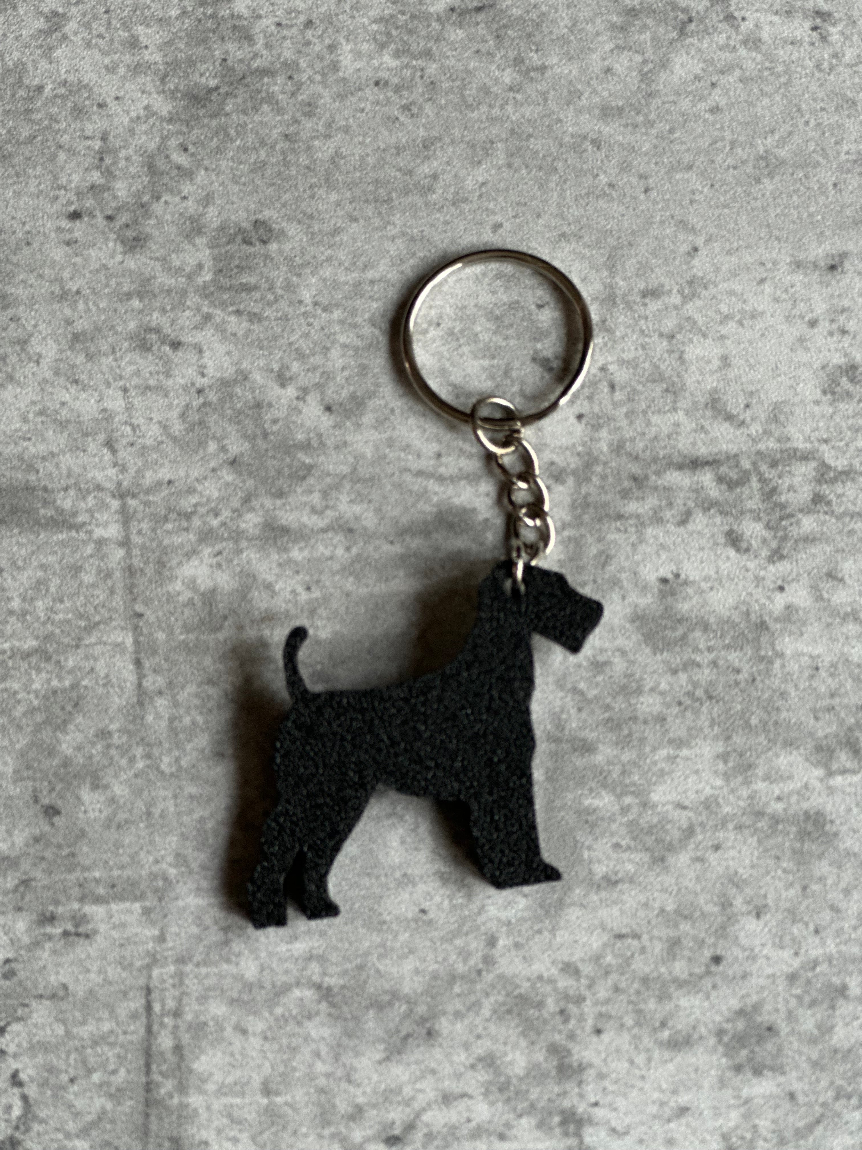 Airdale Terrier Keyring