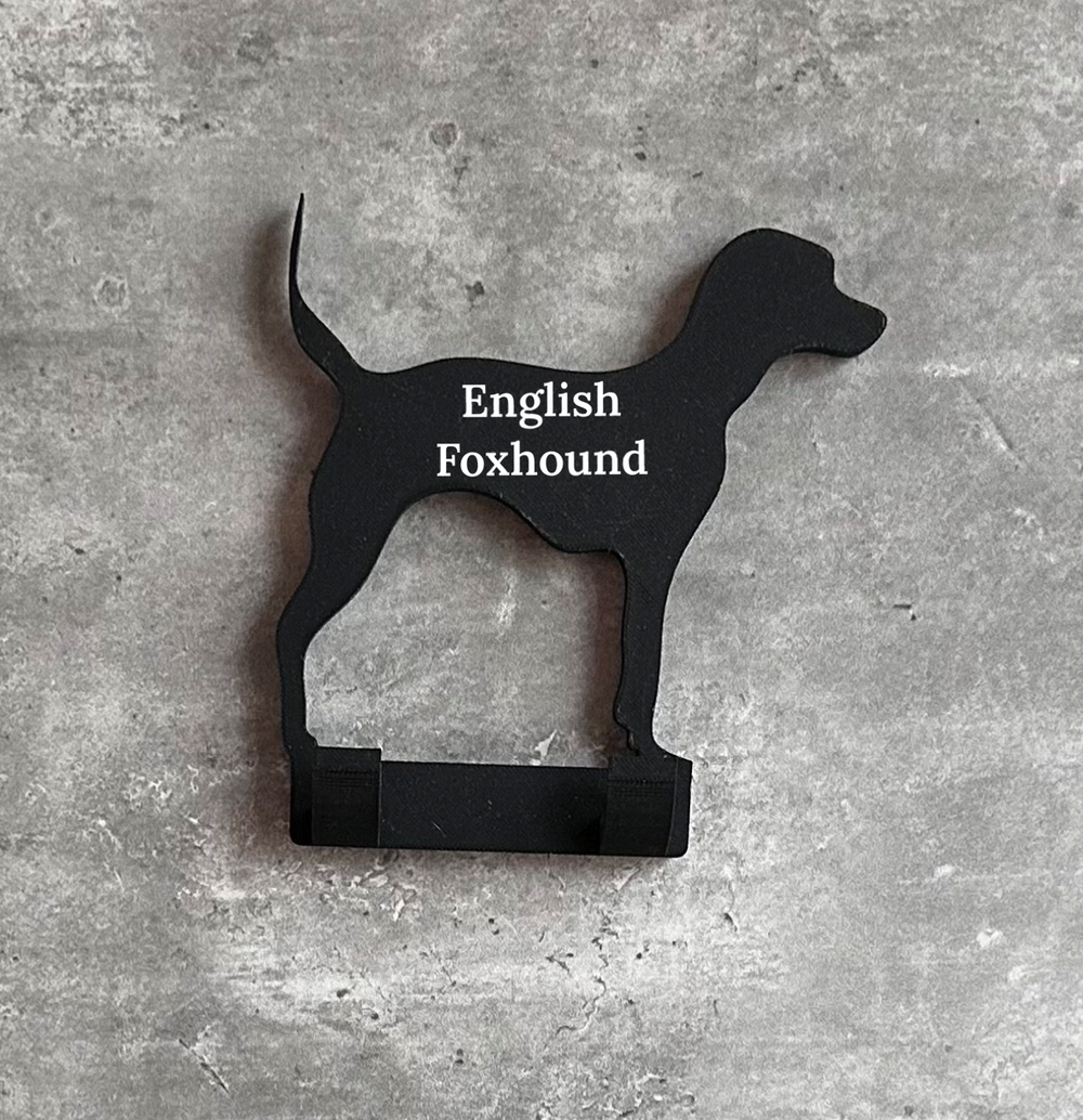 English Foxhound Dog Lead Hook Stl File | 3D Printed | Unique Personalised Gifts
