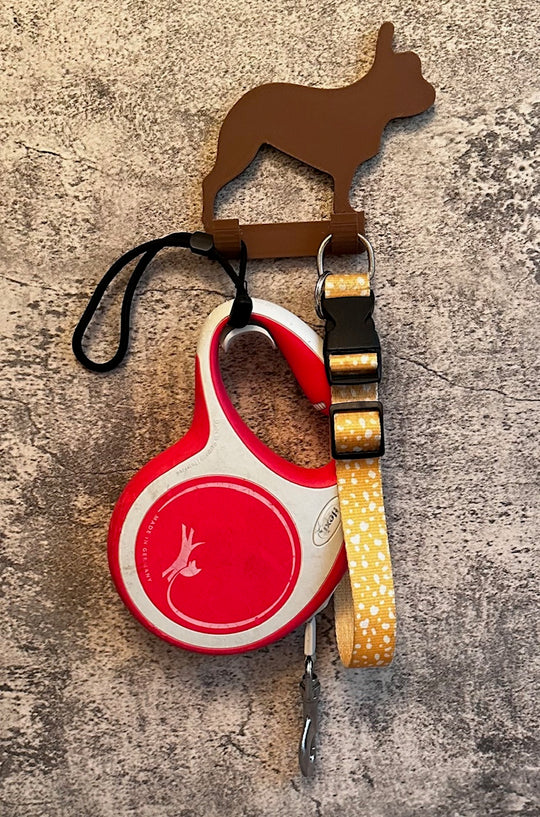 French Bulldog, Dog Lead Hook Stl File | 3D Printed | Unique Personalised Gifts