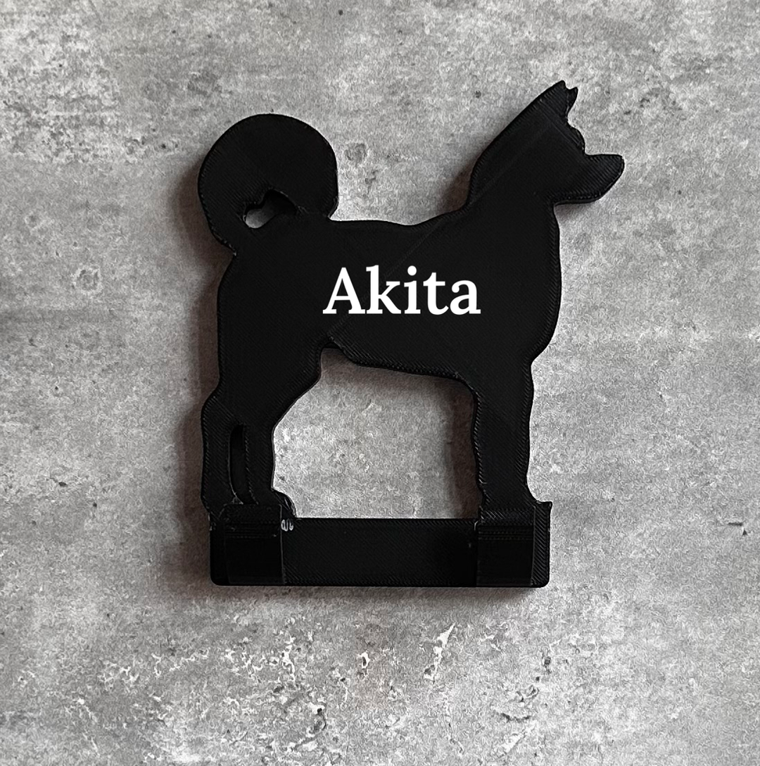 Akita Dog Lead Hook 3D | Akita Dog | Unique Personalised Gifts