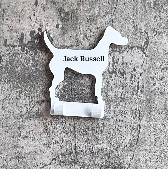 Personalised Jack Russell Dog Lead Hook | 3D Printed | Unique Personalised Gifts