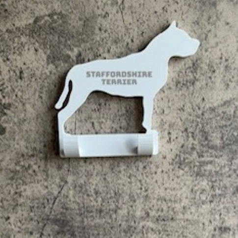 Staffordshire Terrier Dog Lead Hook Stl File | 3D Printed | Unique Personalised Gifts