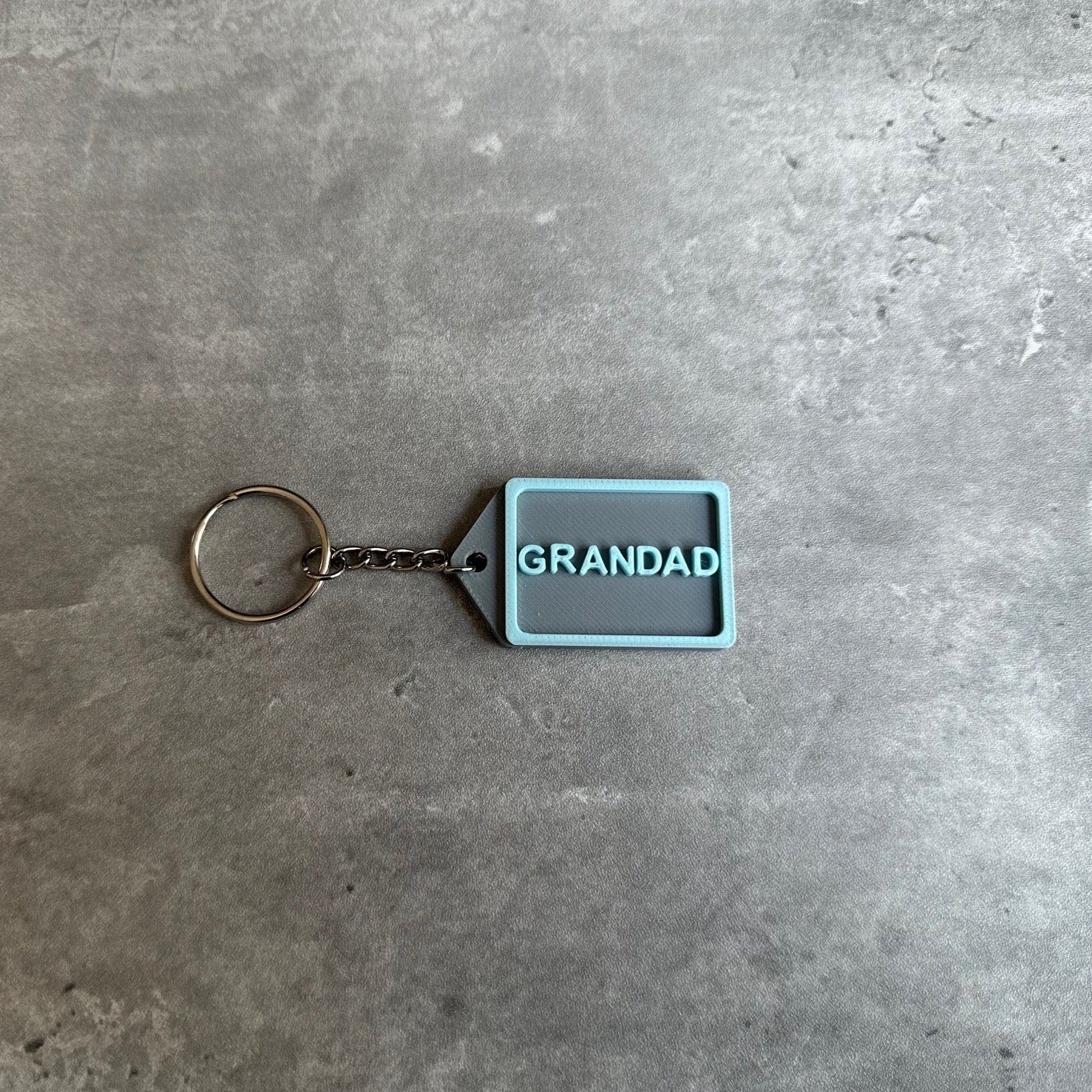 Family Keyring Stl File (Grandad) 3D Printed Unique