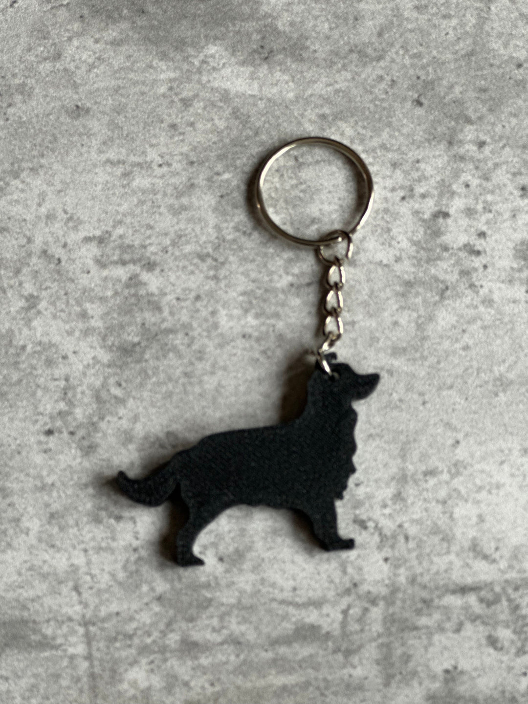 Personalised Australian Shepherd Dog keyring (3D Printed)