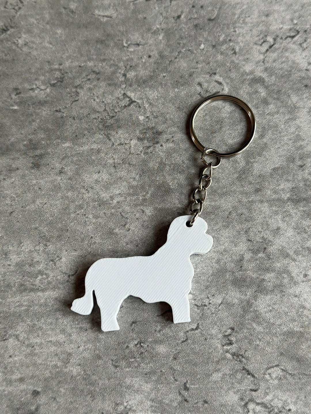 Personalised Cavachon Dog keyring (3D Printed)