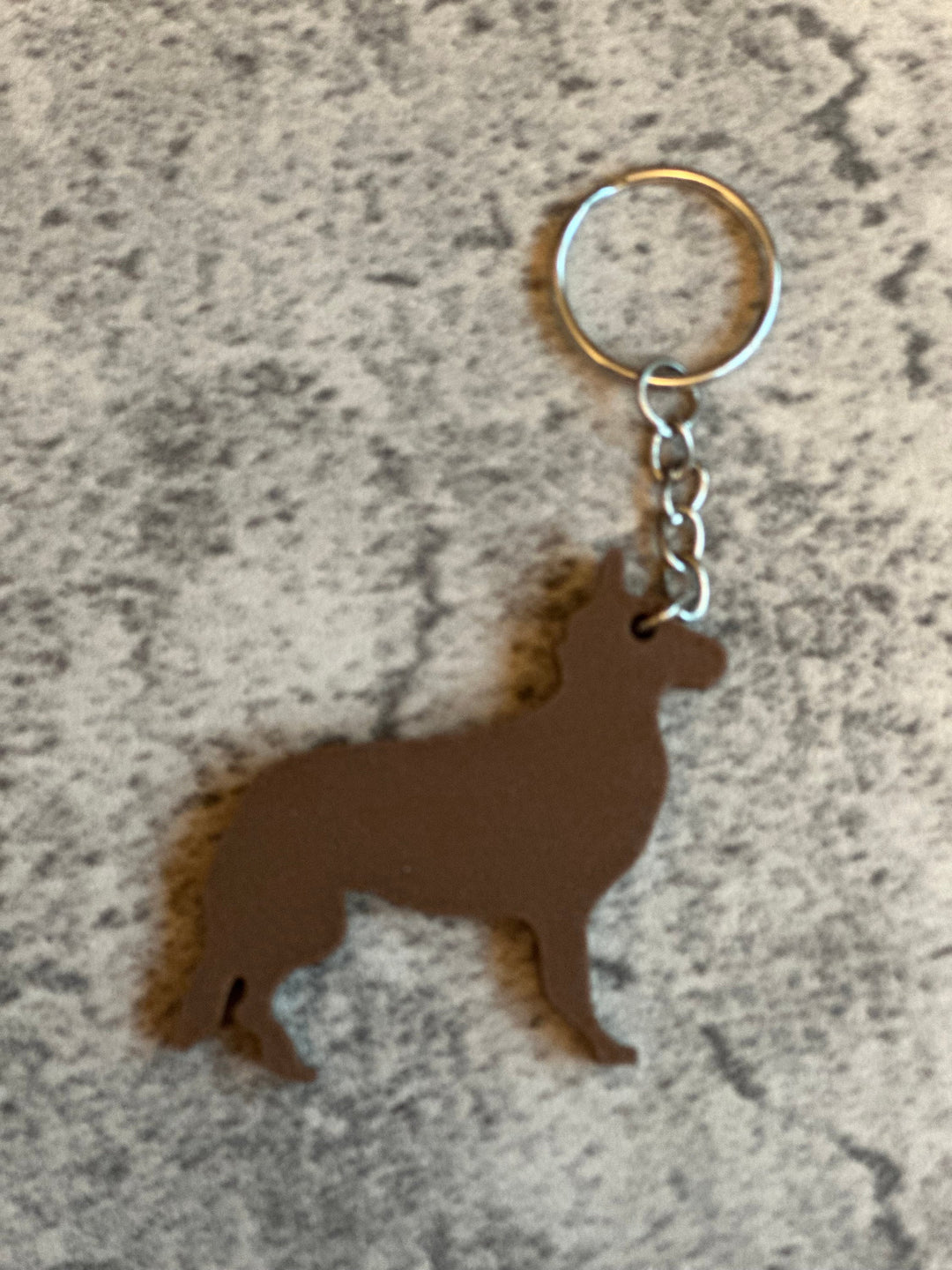 Personalised Greman Shepherd Dog keyring (3D Printed)