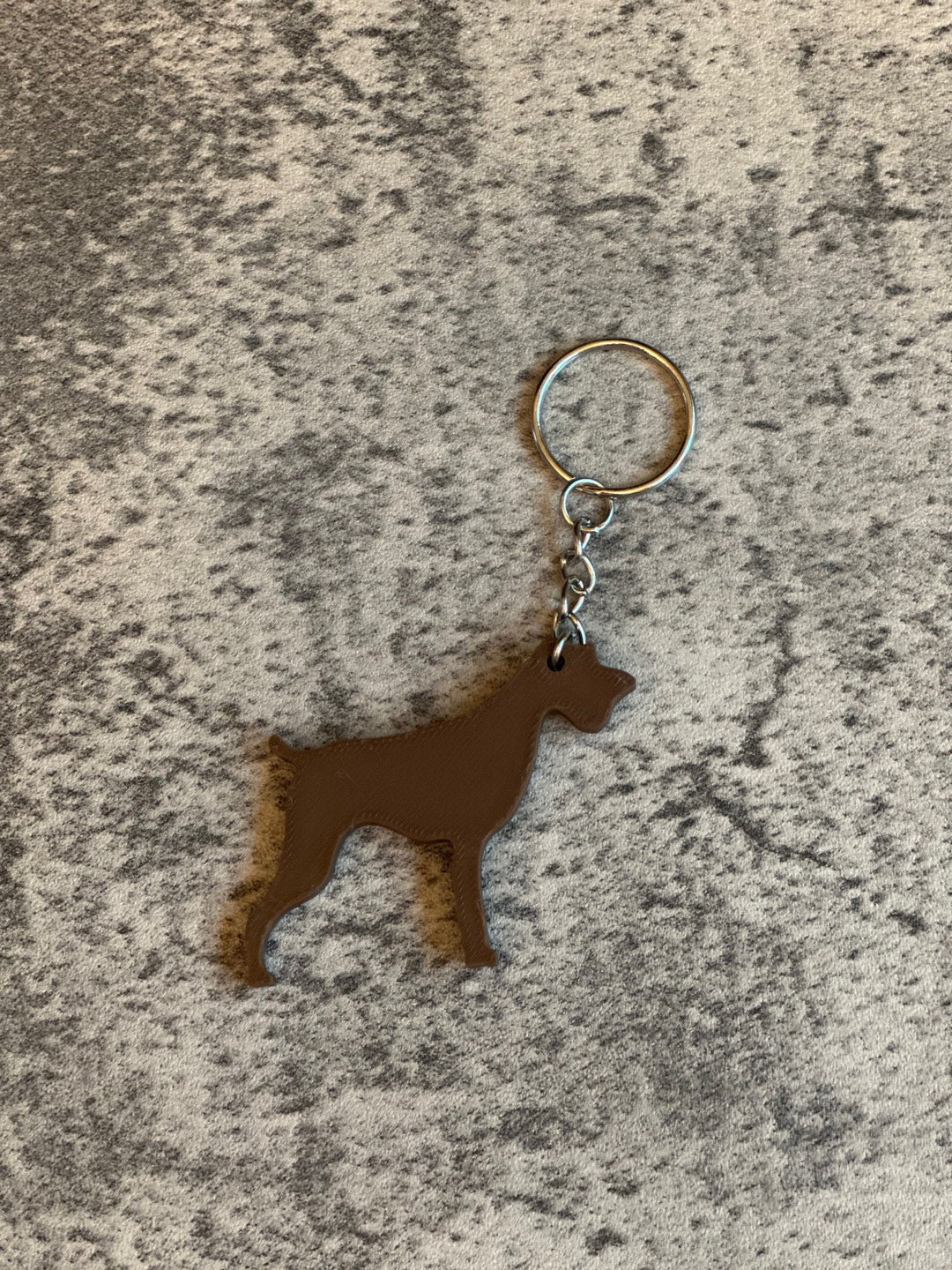 Personalised German Wirehaired Pointer Dog keyring (3D Printed)