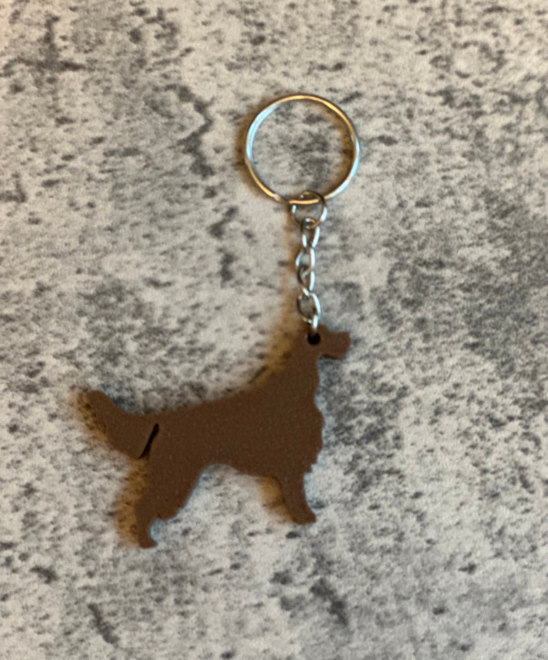 Personalised Golden Setter Dog keyring (3D Printed)