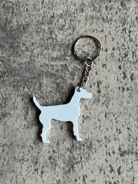 Personalised Jack Russell Dog keyring (3D Printed)