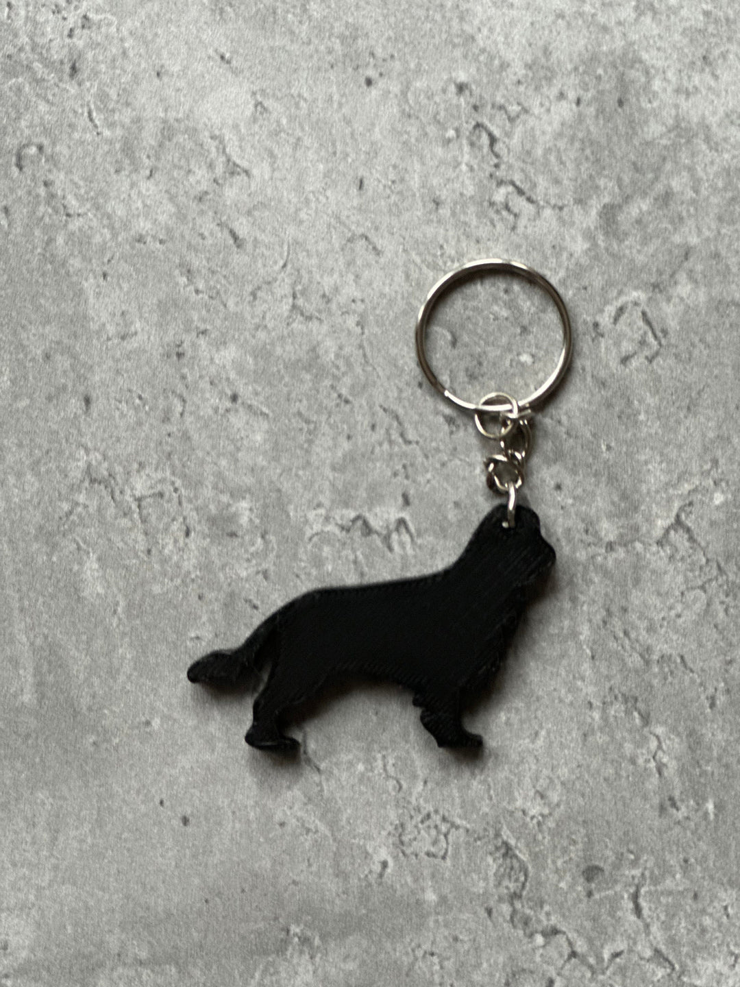 Personalised King Charles Spaniel Dog keyring (3D Printed)