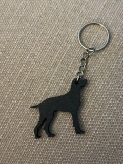 Personalised Pointer Dog keyring (3D Printed)