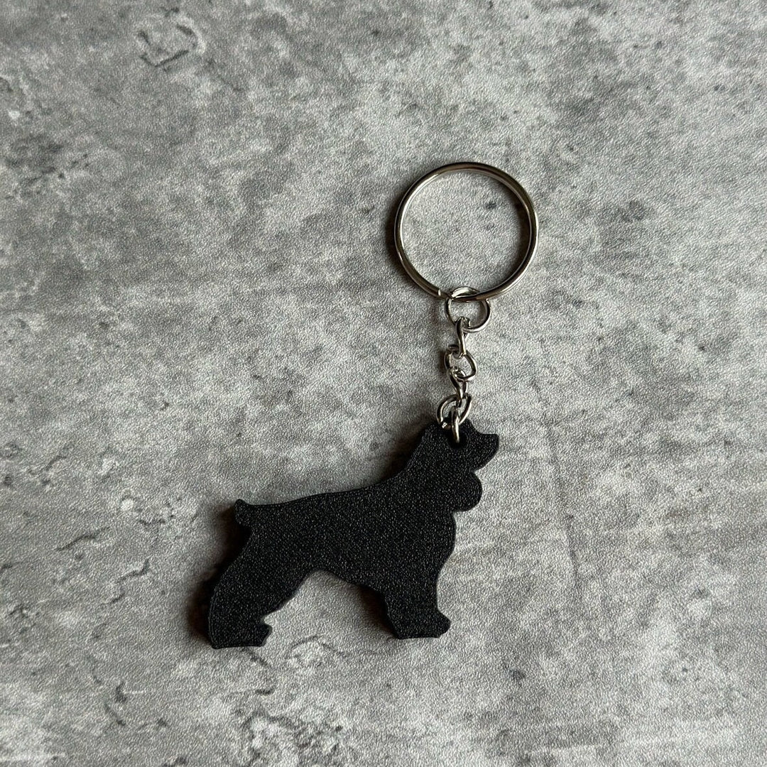 Personalised Cocker Spaniel Dog keyring (3D Printed)