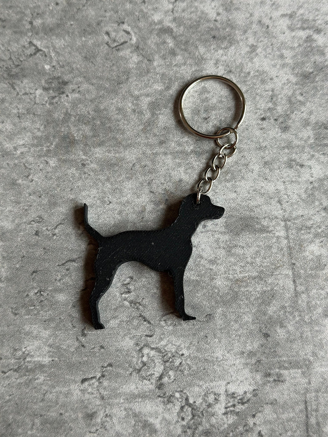 Personalised English Foxhound Dog keyring (3D Printed)
