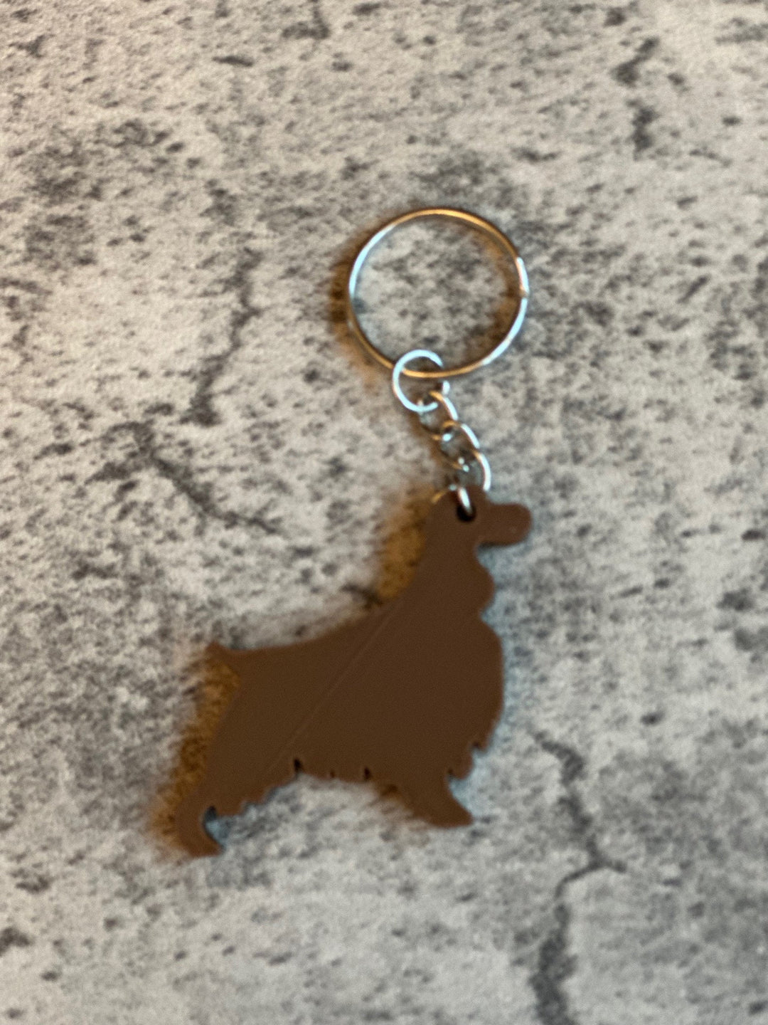 Personalised English Springer Spanial Dog keyring (3D Printed)