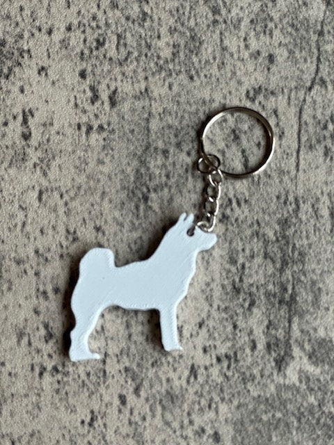 Personalised Husky Dog keyring (3D Printed)