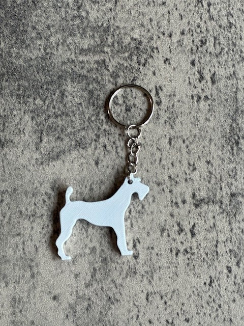 Personalised Irish Terrier Dog keyring (3D Printed)