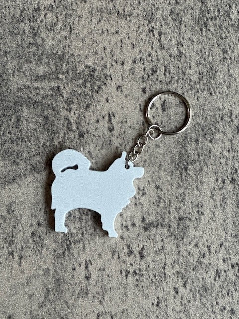 Personalised Italian Spitz Dog keyring (3D Printed)