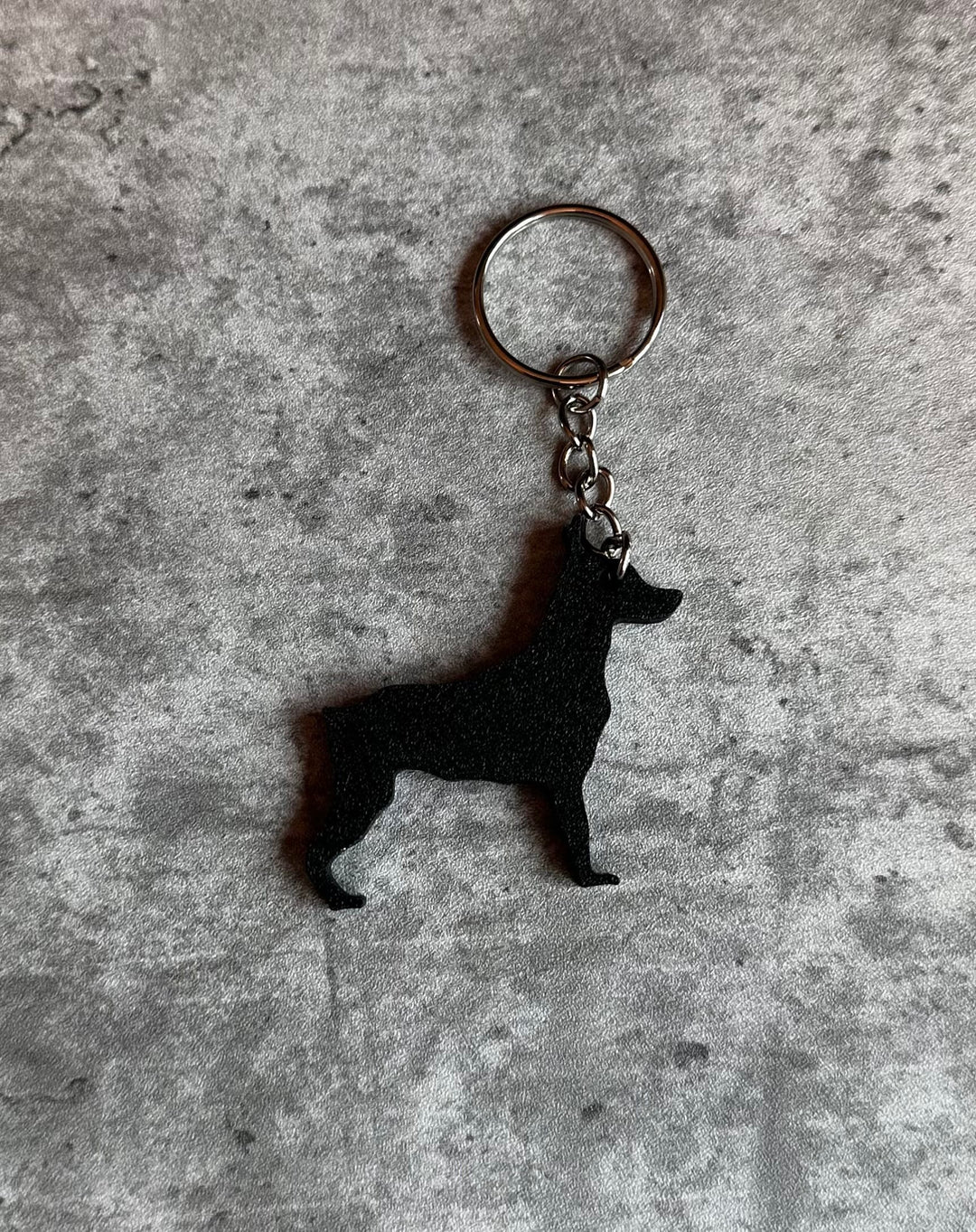 Personalised Miniature Pincsher Dog keyring (3D Printed)