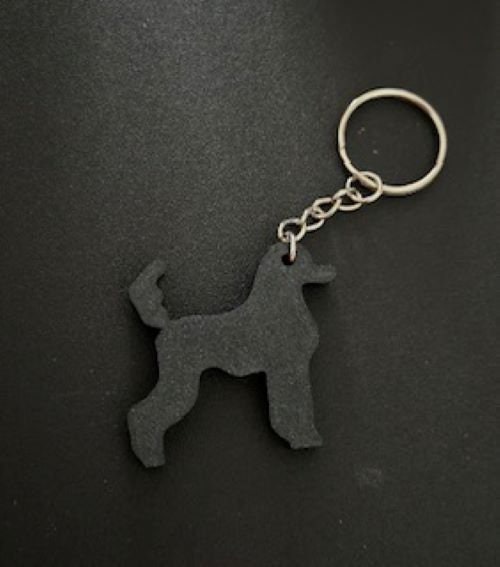 Personalised Poodle Dog keyring (3D Printed)