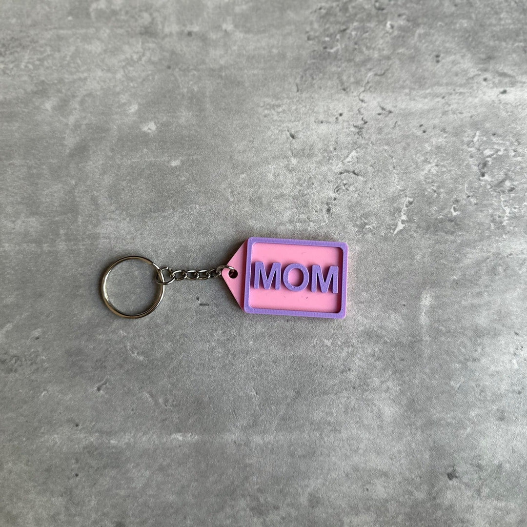 Family Keyring Stl File (Mom) | 3D Printed | Unique Personalised Gifts