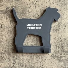 Personalised Wheaton Terrier Dog Lead Hook | 3D Printed | Unique Personalised Gifts