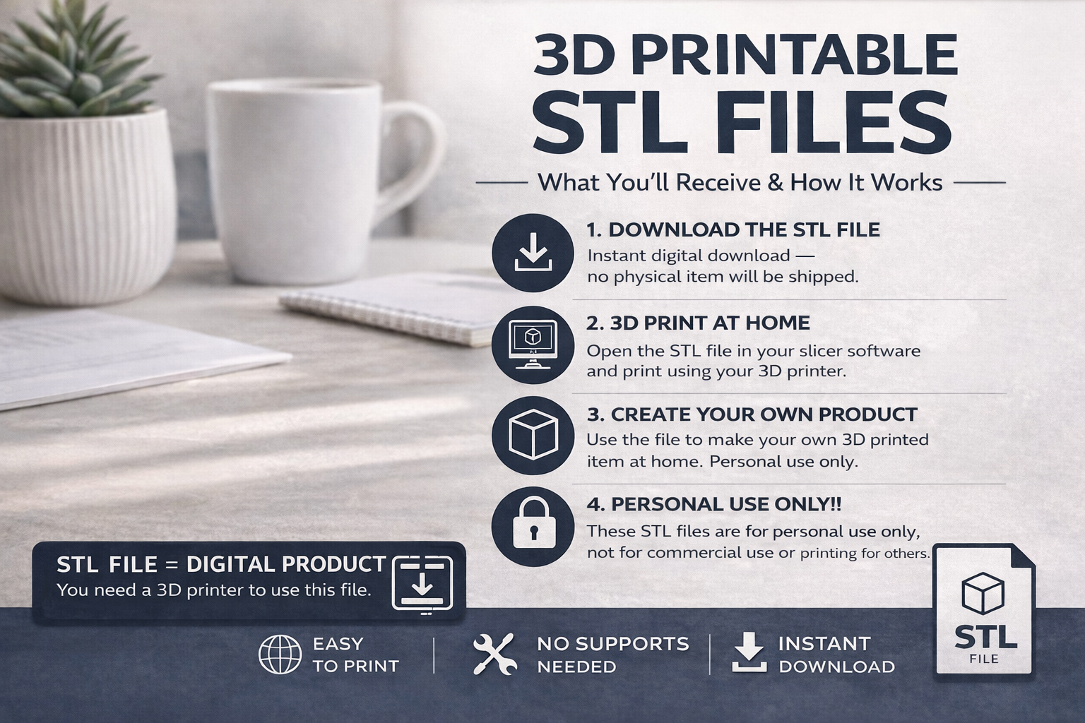 3D Printable STL Files – Dog Keychains & Home Decor Digital Downloads