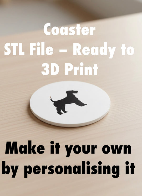 Airdale Terrier Coaster STL File | 3D Printable Dog Coaster | Digital Download