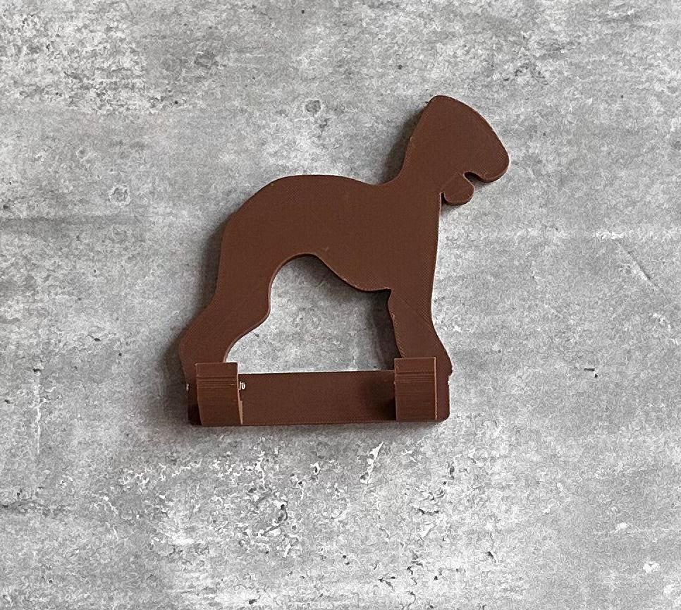 Bedlington Terrier Dog Lead Hook 3D | Unique Personalised Gifts