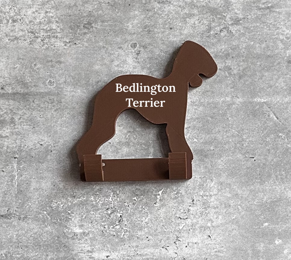 Bedlington Terrier Dog Lead Hook 3D | Unique Personalised Gifts