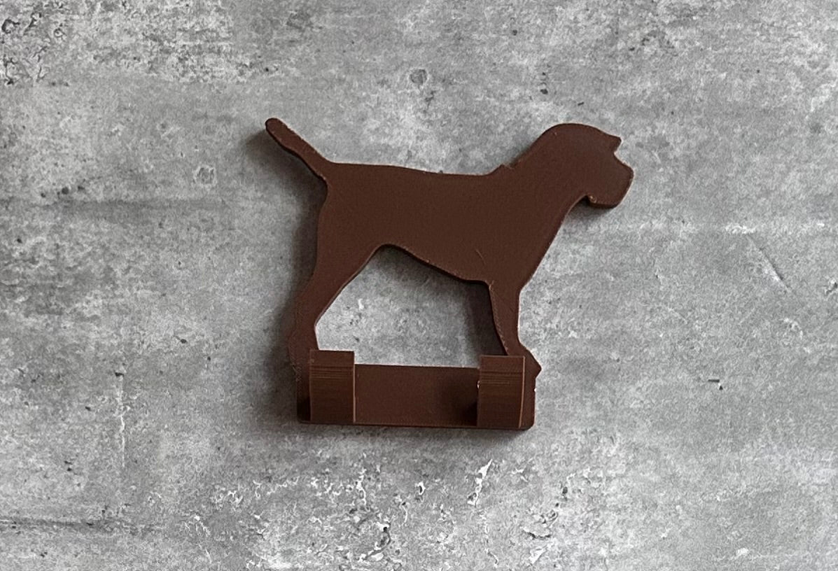 Personalised Border Terrier Dog Lead Hook | 3D Printed | Unique Personalised Gifts