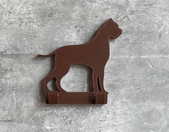 Personalised Boxer With Tail Dog Lead Hook | 3D Printed | Unique Personalised Gifts