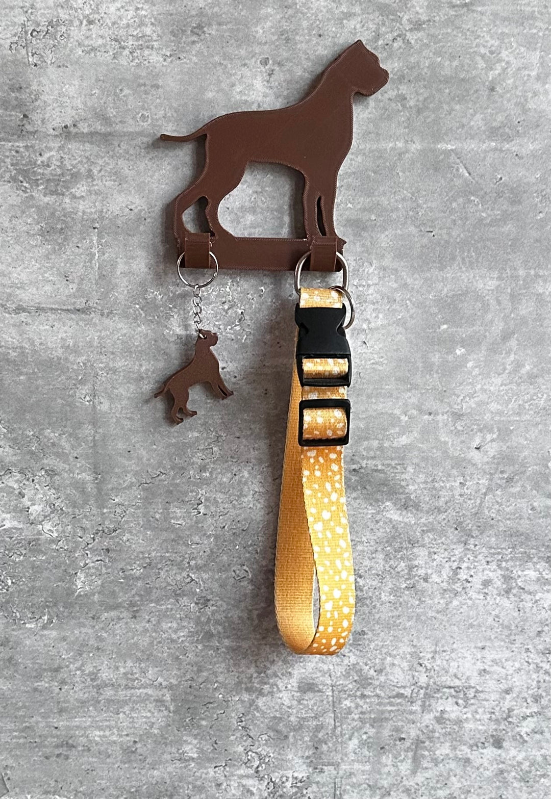 Personalised Boxer With Tail Dog Lead Hook | 3D Printed | Unique Personalised Gifts