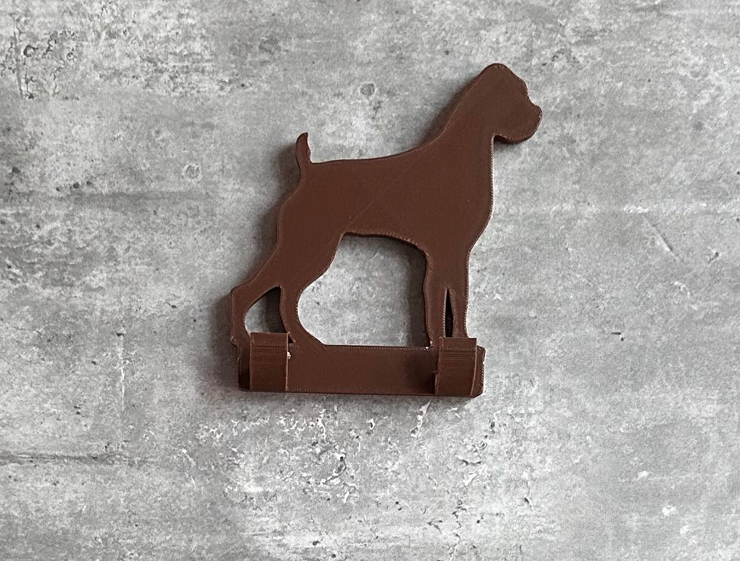 Boxer without Tail Dog Lead Hook Stl File | 3D Printed | Unique Personalised Gifts