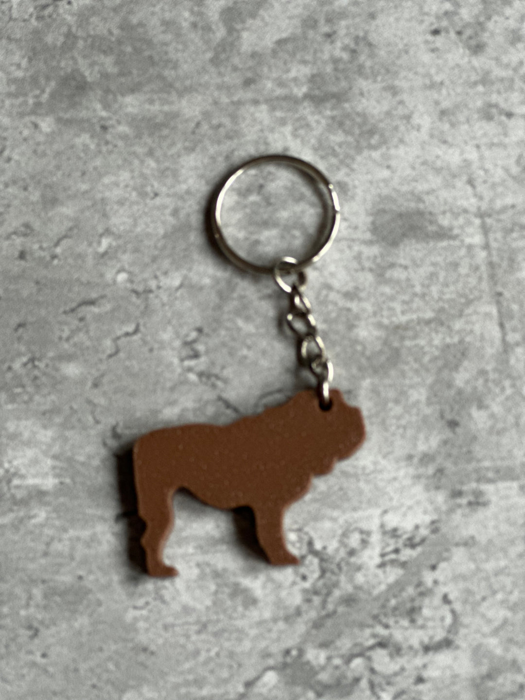 Bulldog Dog Keyring Stl File | 3D Printed | Unique Personalised Gifts