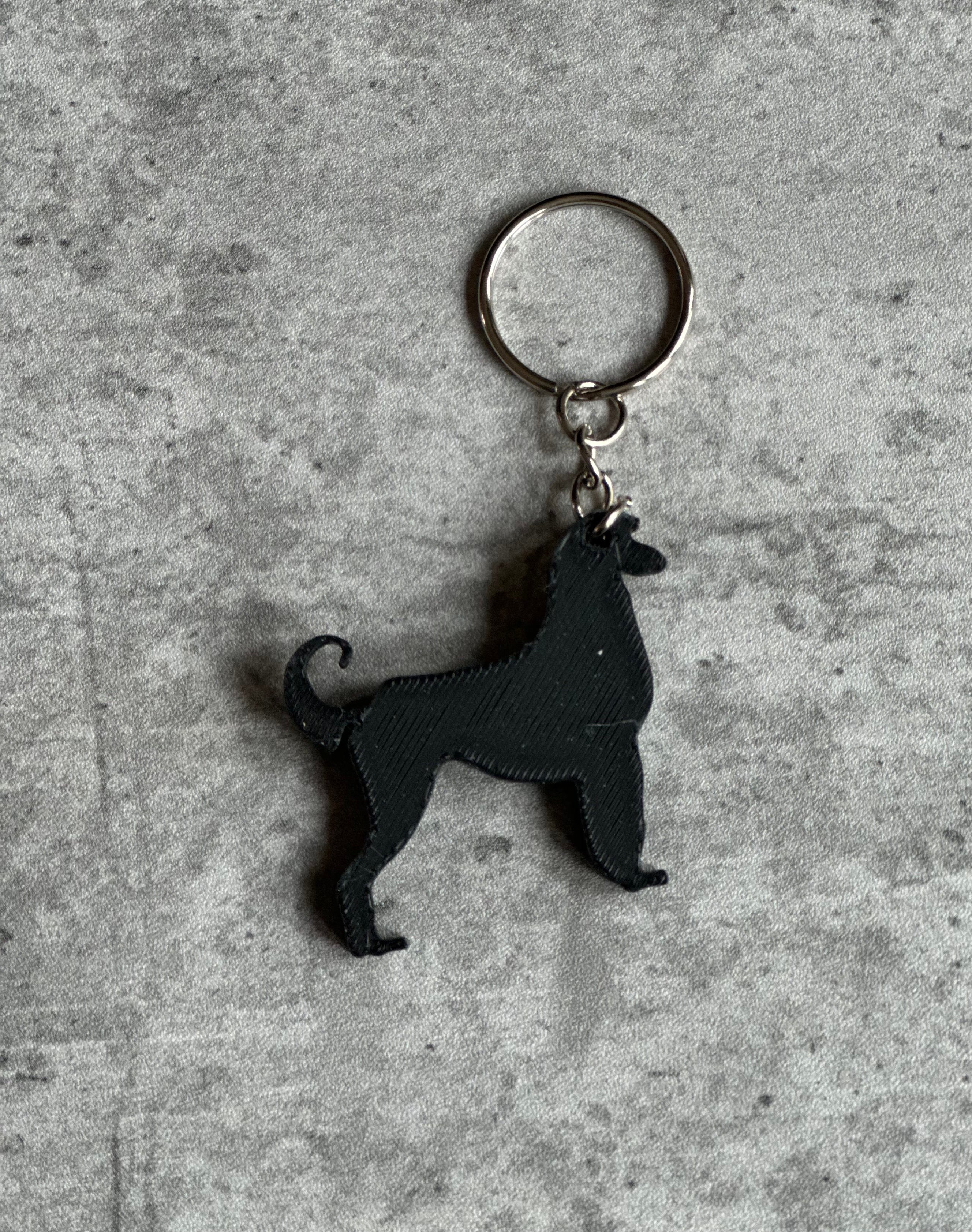 Afghan Hound Keyring 3D | Keyring 3D | Unique Personalised Gifts