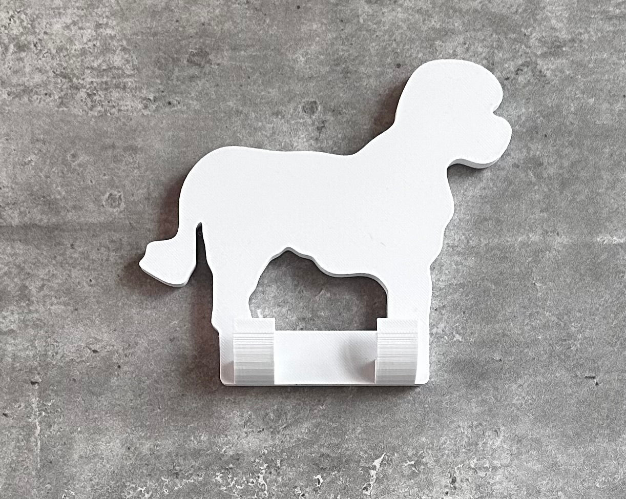 Personalised Cavachon Dog Lead Hook | 3D Printed | Unique Personalised Gifts