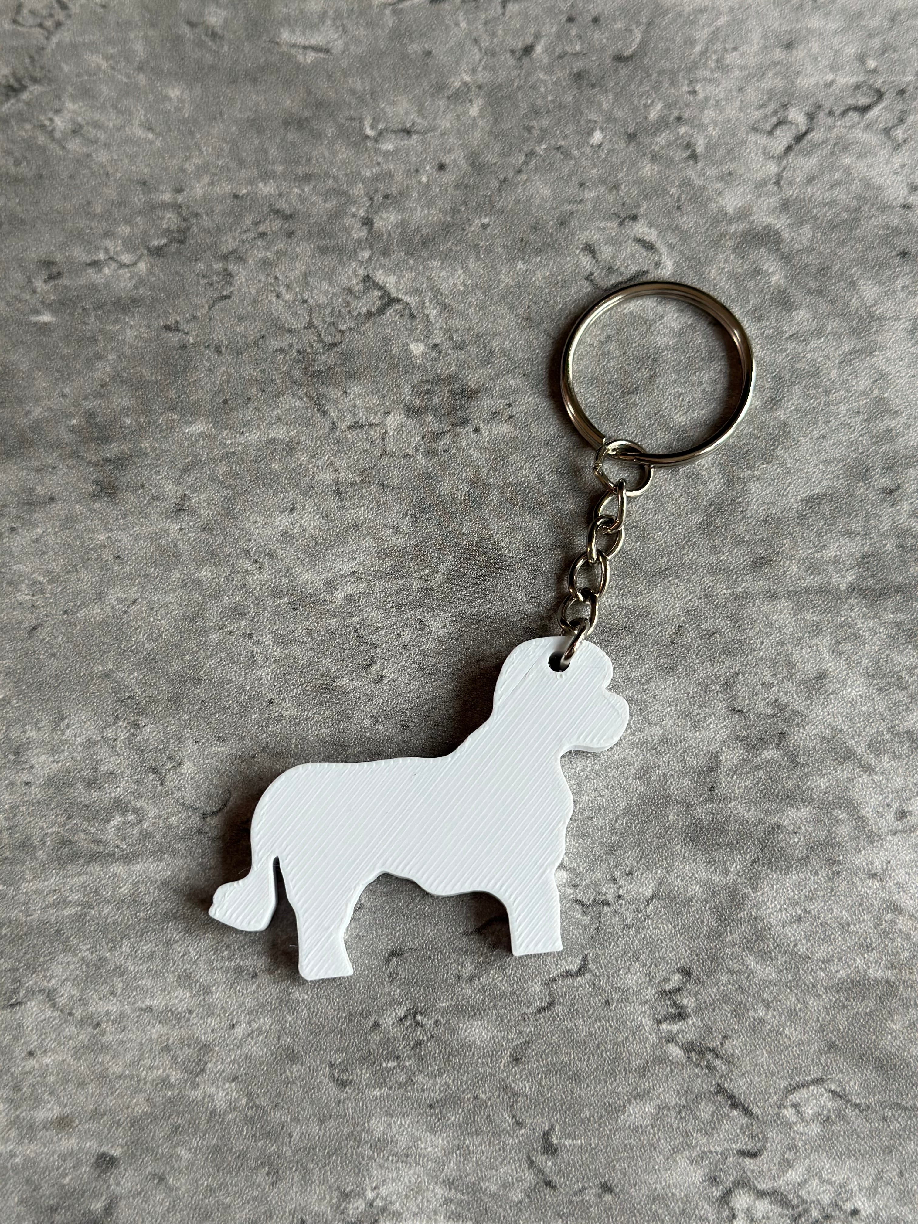 Cavachon Dog Keyring Stl File |3D Printed| Unique Personalised Gifts