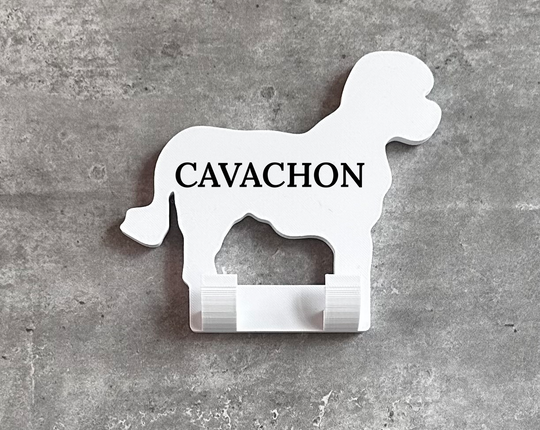 Personalised Cavachon Dog Lead Hook | 3D Printed | Unique Personalised Gifts