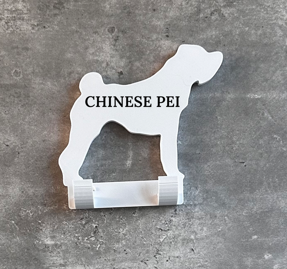Chinese Pei Dog lead hook Stl File | 3D Printed | Unique Personalised Gifts