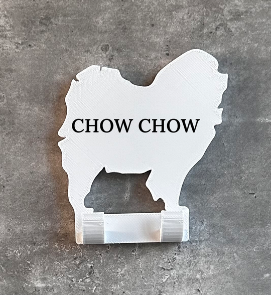 Personalised Chow Chow Dog Lead Hook | 3D Printed | Unique Personalised Gifts