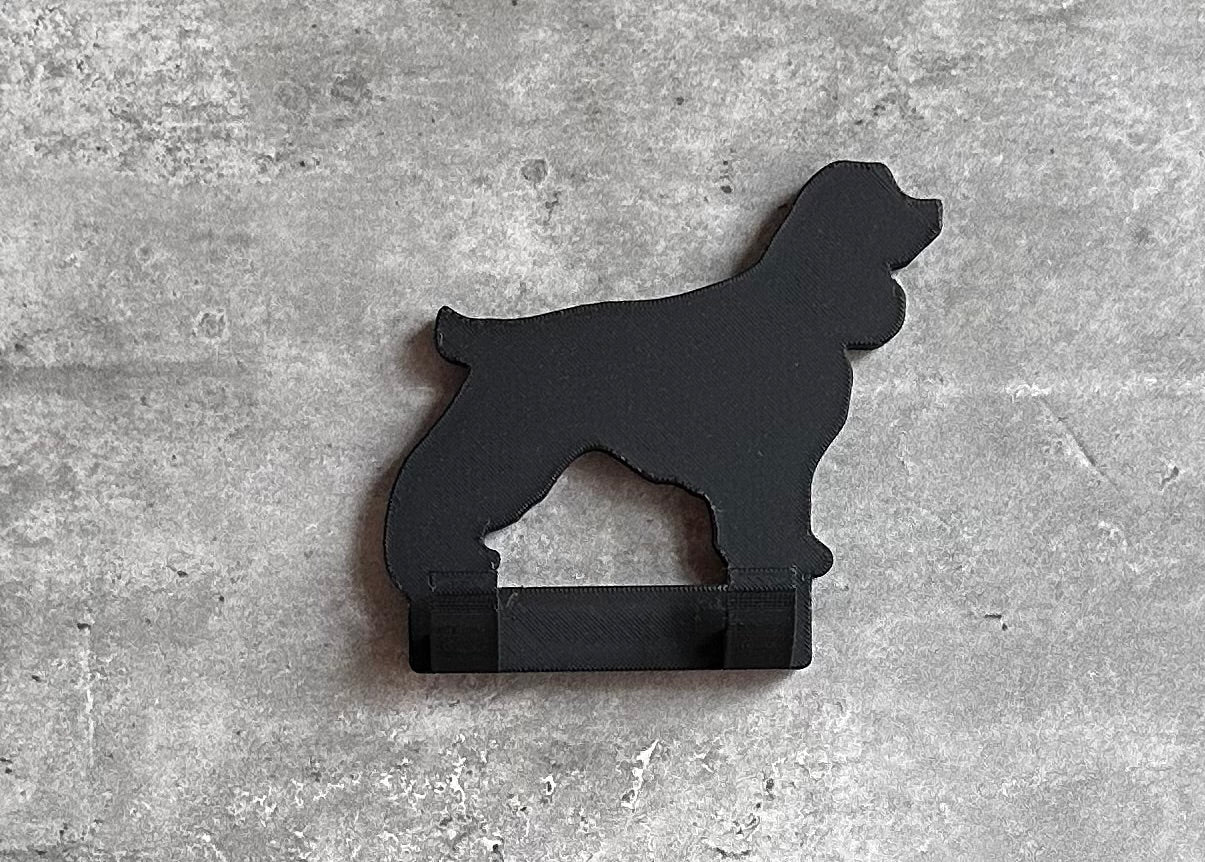 Cocker Spaniel Dog Lead Hook Stl File | 3D Printed | Unique Personalised Gifts