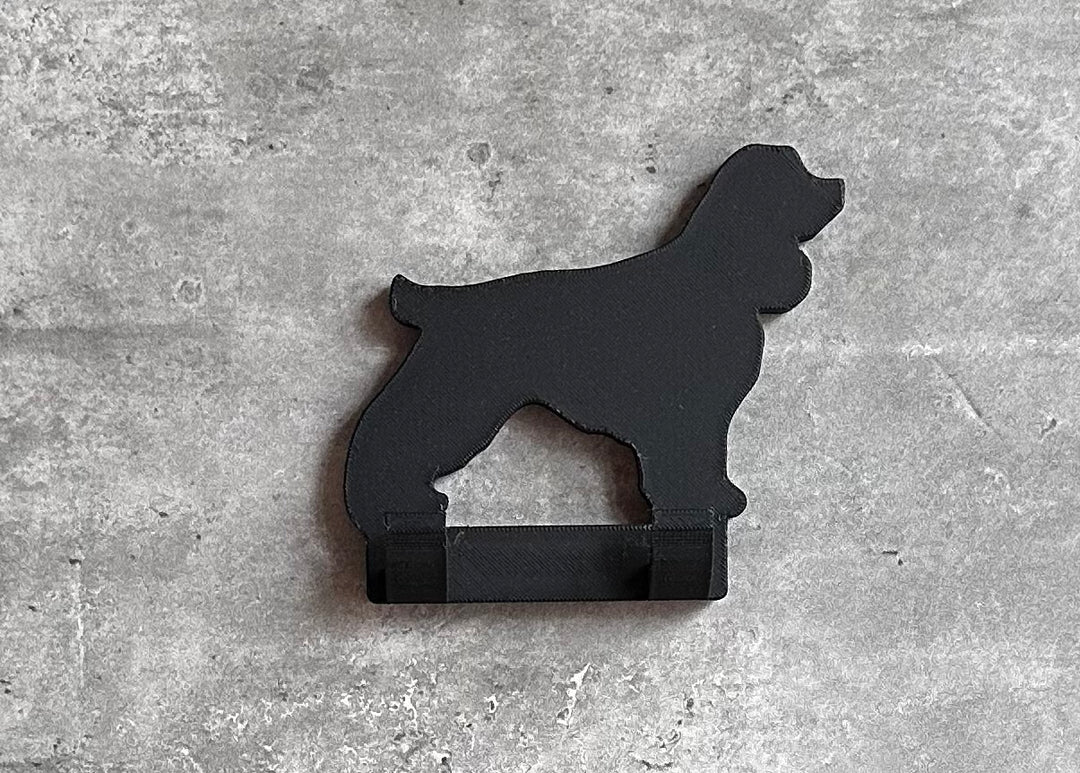Personalised Cocker Spaniel  Dog Lead Hook | 3D Printed | Unique Personalised Gifts
