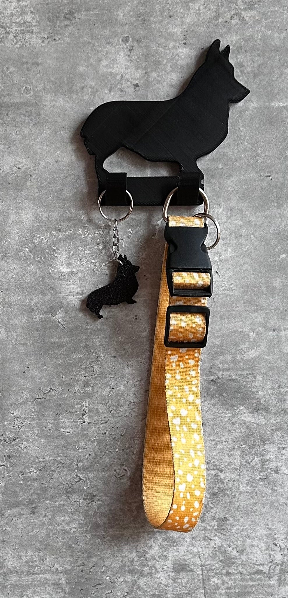 Personalised Corgi Dog Lead Hook | 3D Printed | Unique Personalised Gifts